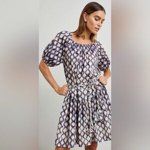 RAILS EMMALINE Mini DRESS - IRIS SHIBORI Print Size Medium